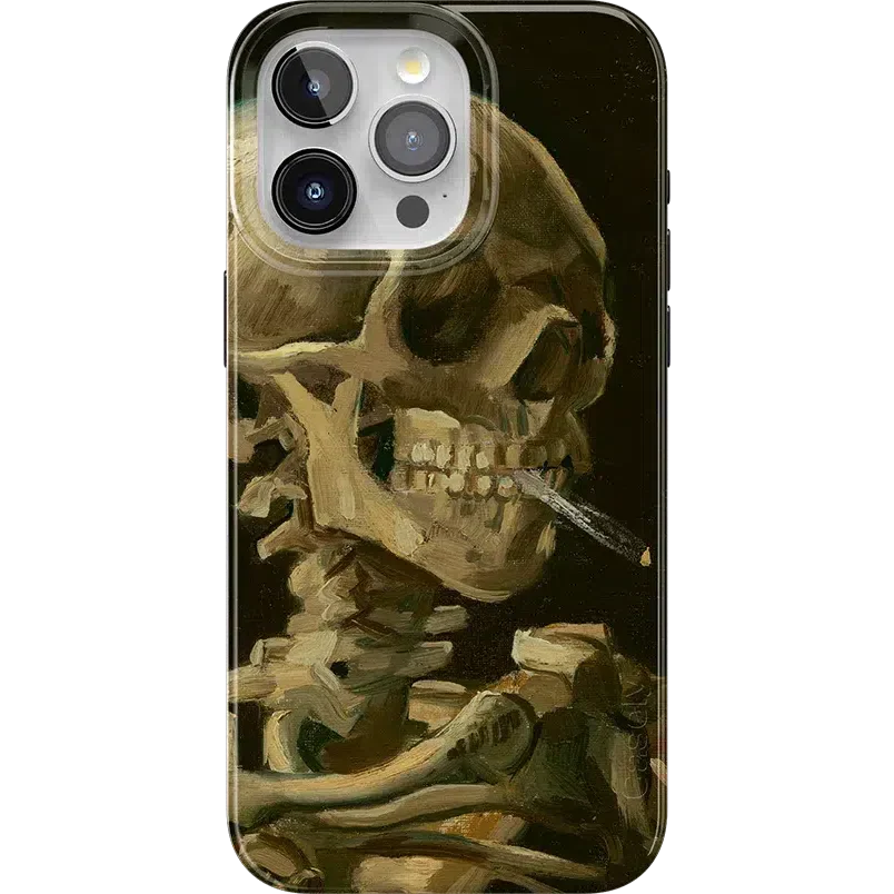 Van Gogh | Head of a Skeleton with a Burning Cigarette Phone Case