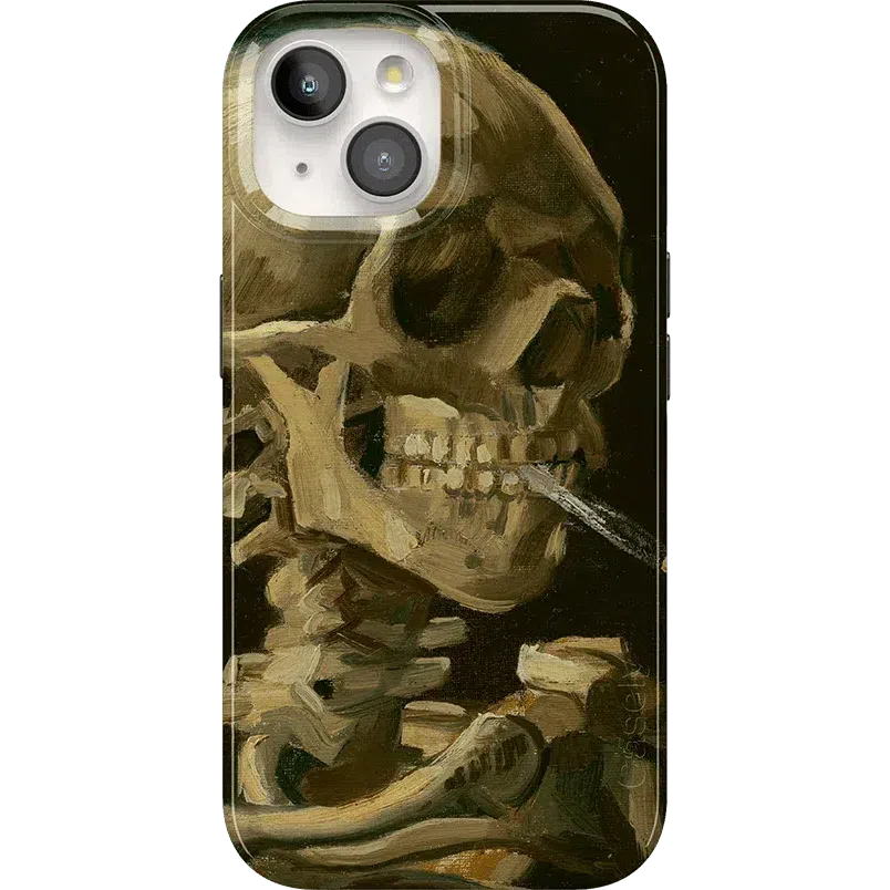 Van Gogh | Head of a Skeleton with a Burning Cigarette Phone Case