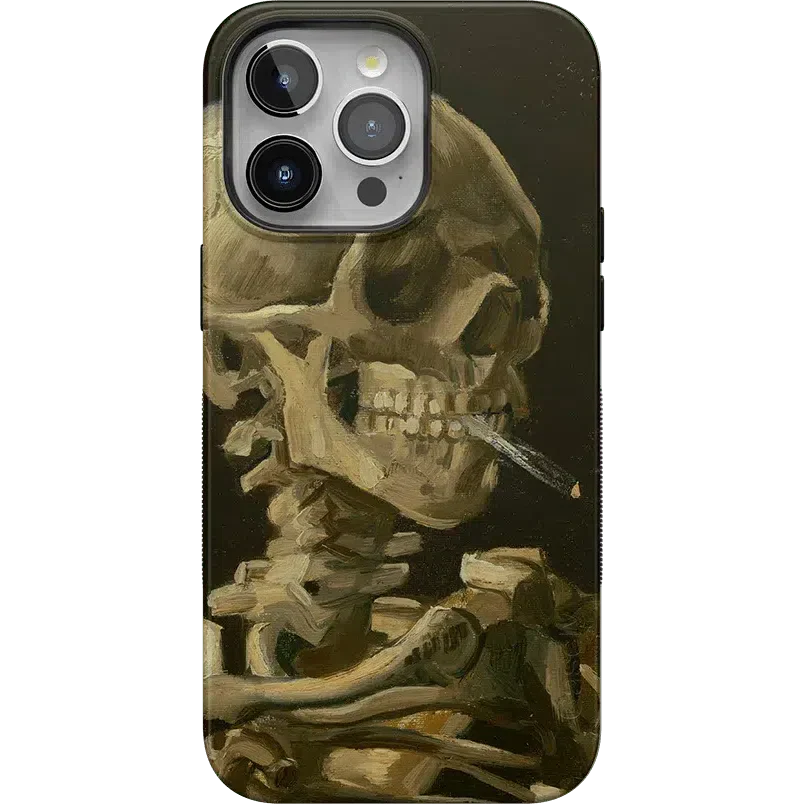 Van Gogh | Head of a Skeleton with a Burning Cigarette Phone Case
