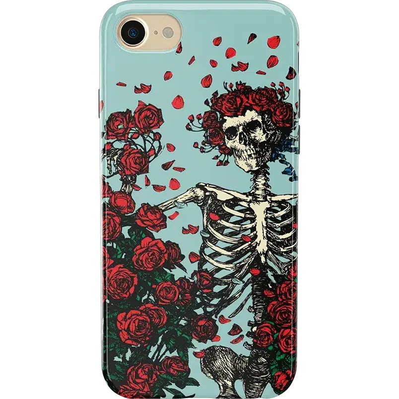 Forever Grateful | Grateful Dead Skeleton Floral Case