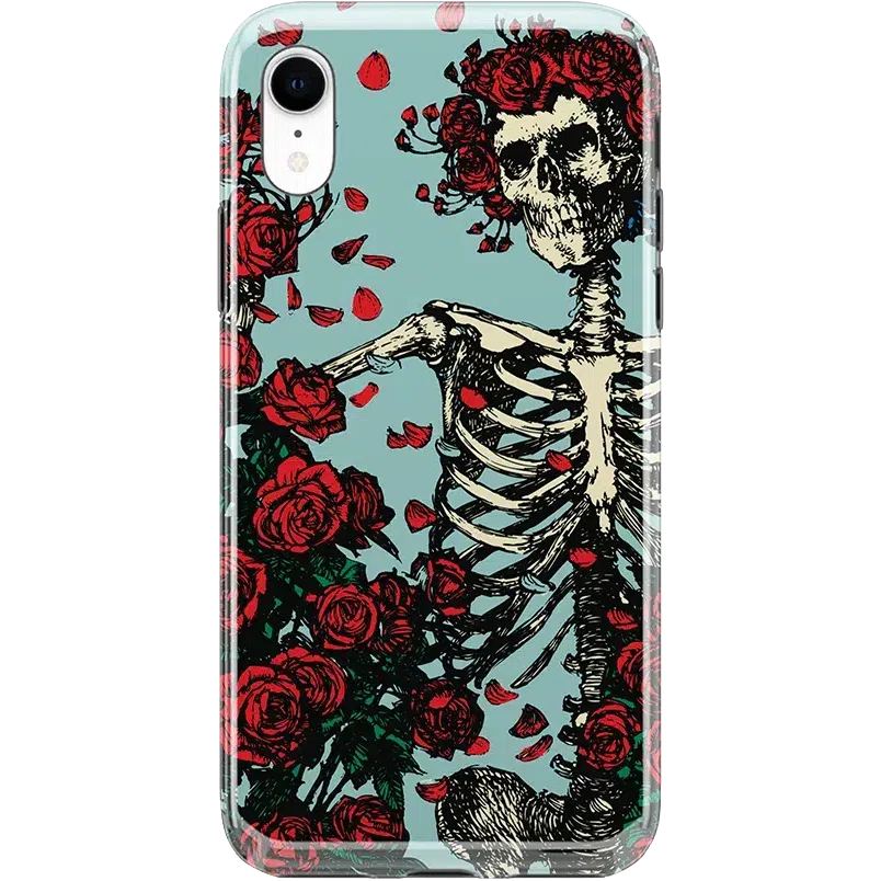 Forever Grateful | Grateful Dead Skeleton Floral Case