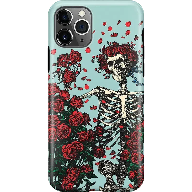 Forever Grateful | Grateful Dead Skeleton Floral Case
