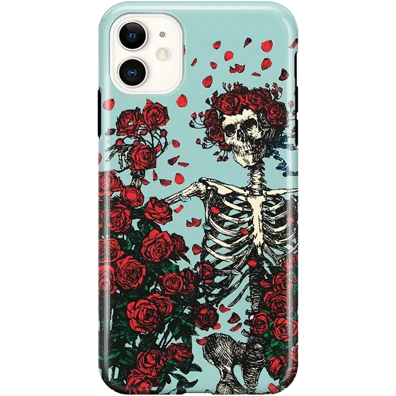 Forever Grateful | Grateful Dead Skeleton Floral Case