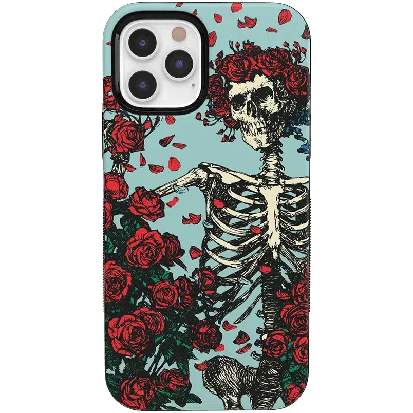 Forever Grateful | Grateful Dead Skeleton Floral Case