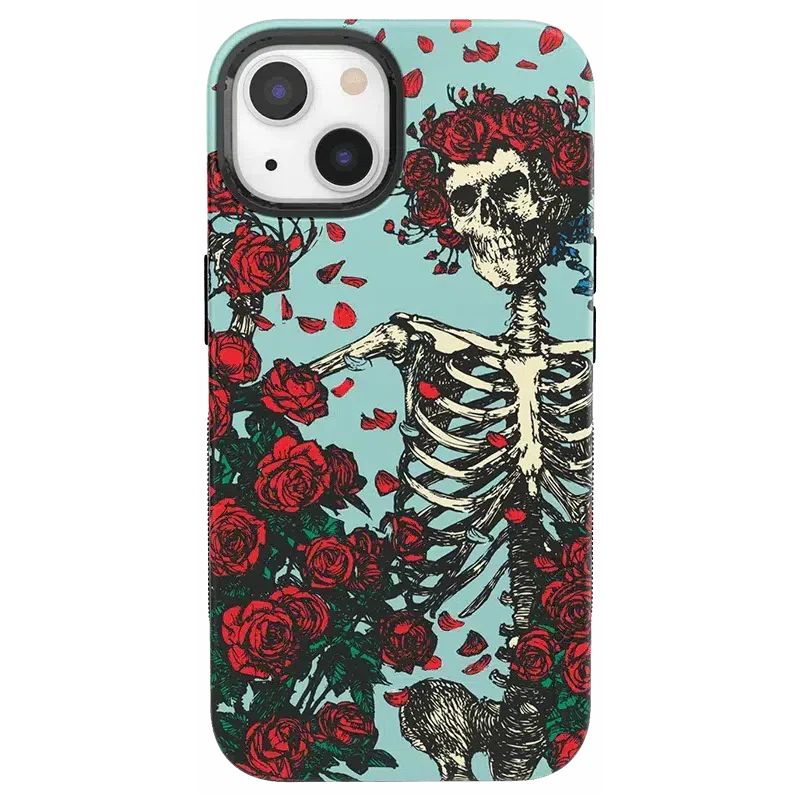 Forever Grateful | Grateful Dead Skeleton Floral Case