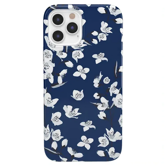 Floral Forest | Navy Cherry Blossom Floral Case
